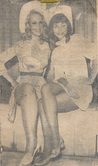Cheryl Miller with Joan Parker as the Dodge "Fever" Girl